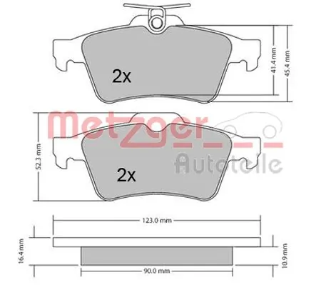 Brake Pad Set, disc brake
